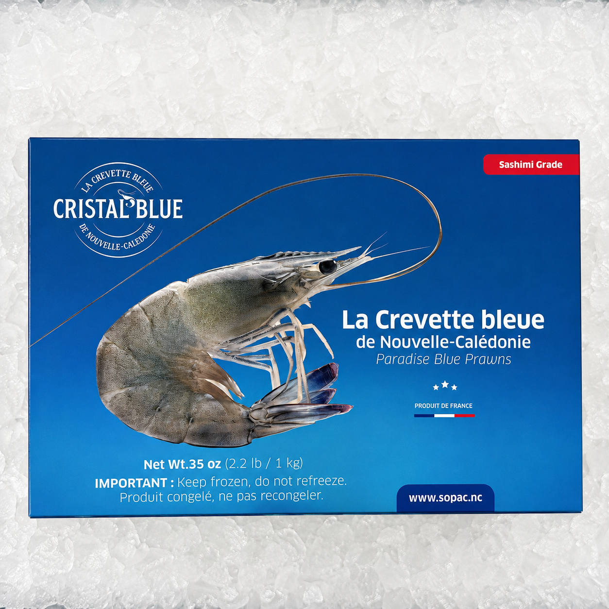 PARADISE PRAWNS SASHIMI GRADE 1KG BOX 26-30 PIECES/KG (XL) - Claudios Seafoods, Sydney Fish Market