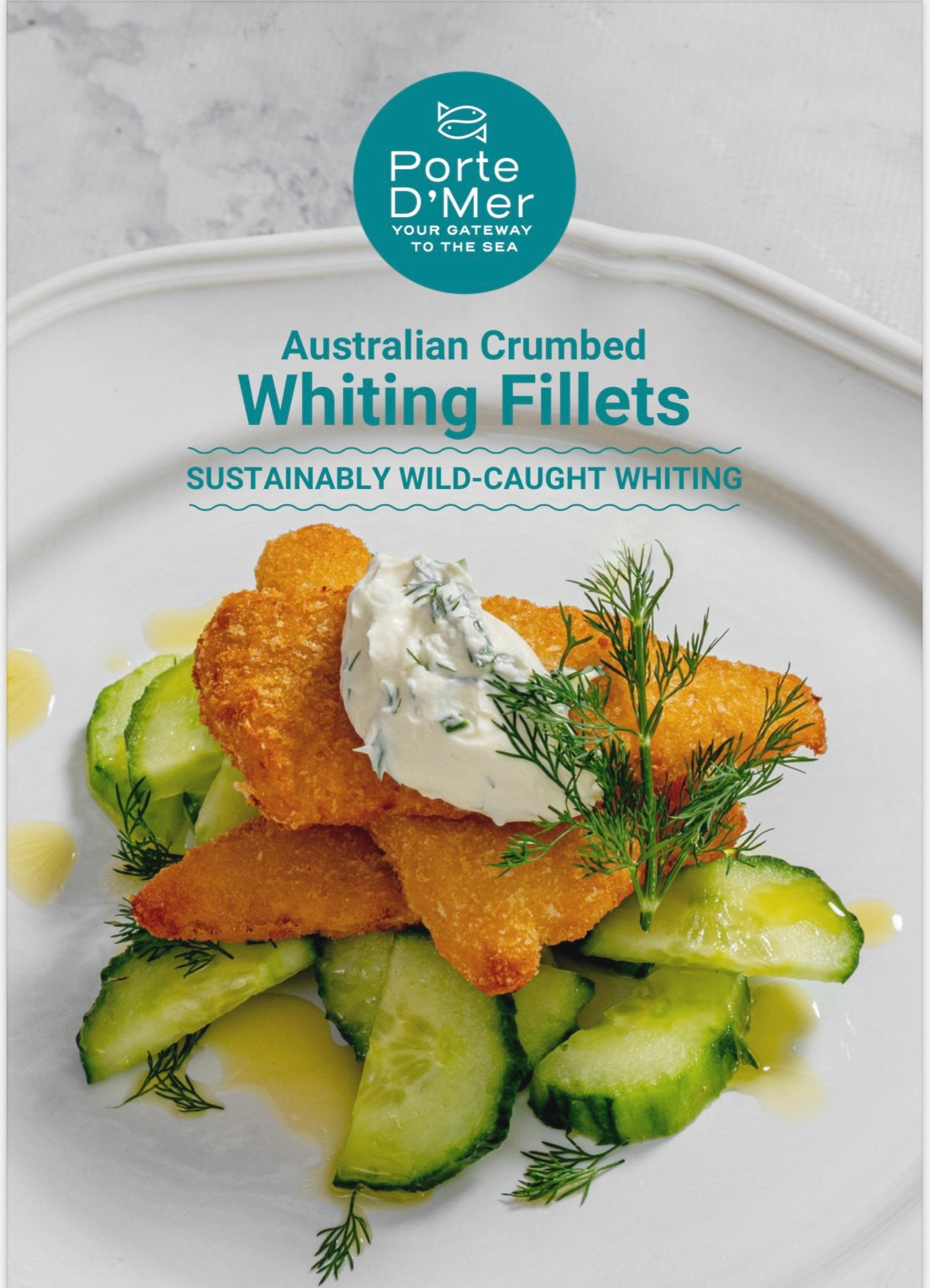 PORTE D'MER CRUMBED AUSTRALIAN WHITING FILLETS 1KG - Claudio's Seafoods, Sydney Fish Markets