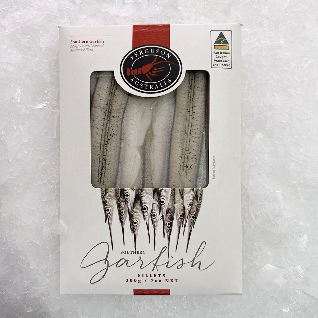 SOUTHERN GARFISH FILLETS 200G - Claudios Seafoods, Sydney Fish Market