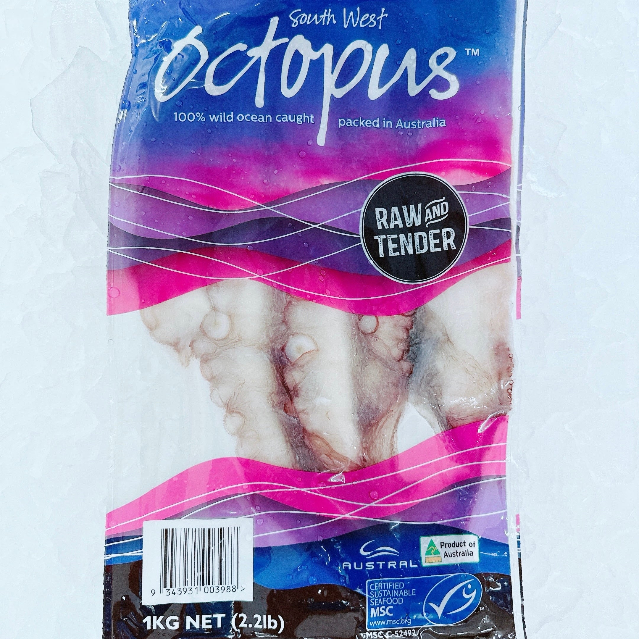 LARGE SOUTH WEST OCTOPUS HANDS 1KG - Claudio's Seafoods, Sydney Fish Markets
