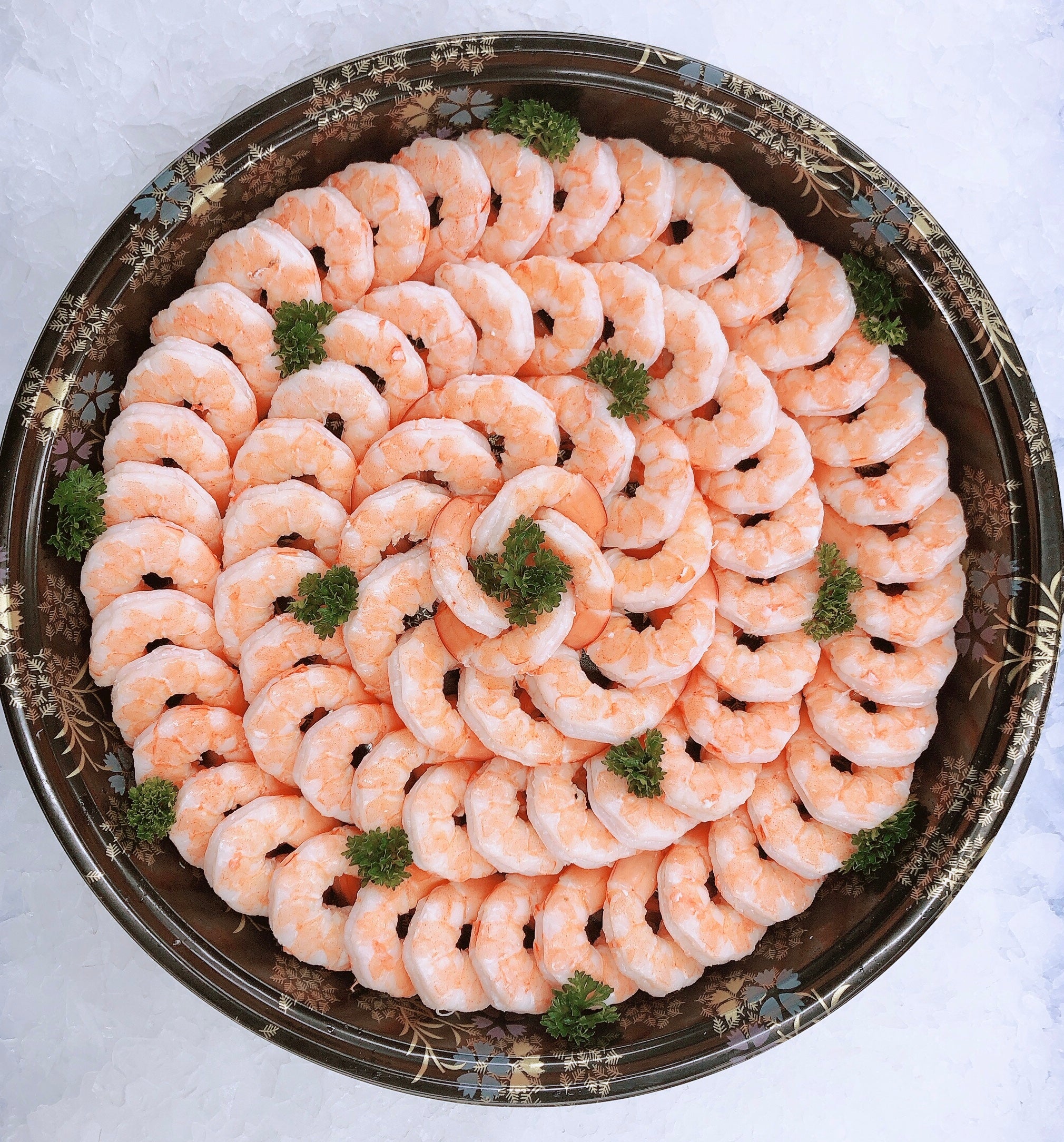 LARGE CRYSTAL BAY PRAWNS - RING PLATTER - Claudio's Seafoods, Sydney Fish Markets